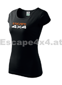 Damen T-Shirt in schwarz - Escape4x4 - Design 1